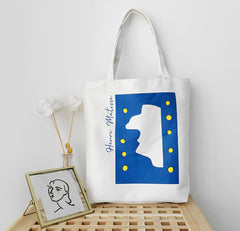 Henri Matisse Canvas Tote Shoulder Eco Bag-White K
