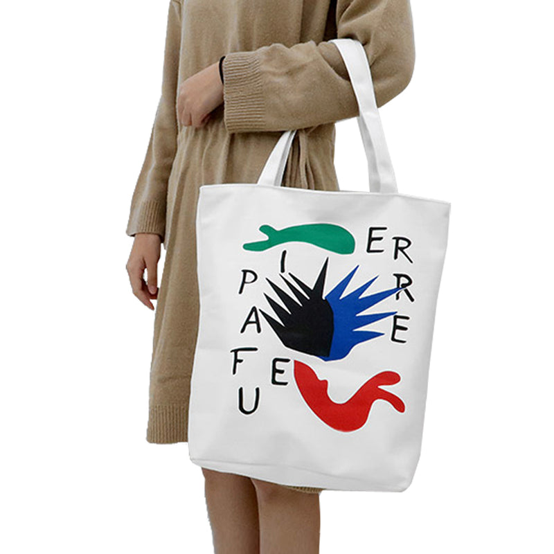 Henri Matisse Canvas Tote Shoulder Eco Bag-White H