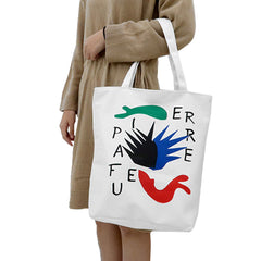 Henri Matisse Canvas Tote Shoulder Eco Bag-White H