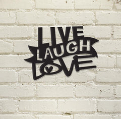 Live, Laugh, Love - Metal Wall Art Decor