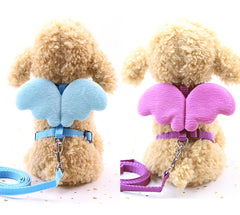 Angel Wings Pet Leash Harness Set For Dog Cat-Purple S