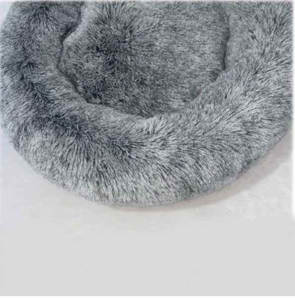 Calming High Stretch Soft Faux Bed for Dogs and Cats