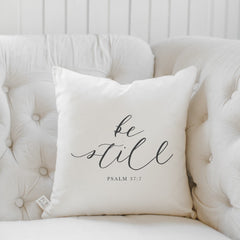 Be Still Verse Pillow / Pillow Cover