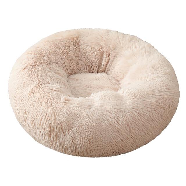 Calming High Stretch Soft Faux Bed for Dogs and Cats