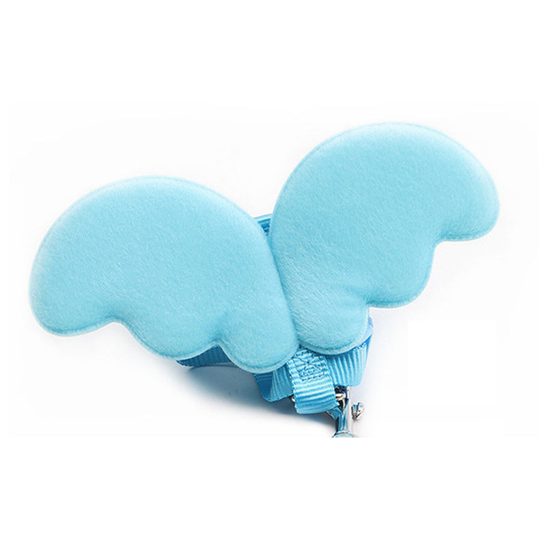 Angel Wings Pet Leash Harness Set For Dog Cat-Blue