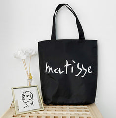 Henri Matisse Canvas Tote Shoulder Eco Bag-Matisse Black