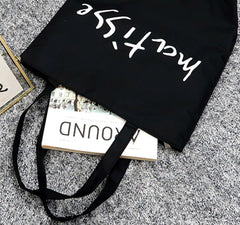 Henri Matisse Canvas Tote Shoulder Eco Bag-Matisse Black