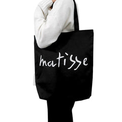 Henri Matisse Canvas Tote Shoulder Eco Bag-Matisse Black