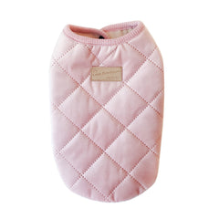Dog & Cat Quilted Jacket Vest For Small Breeds (Pink)