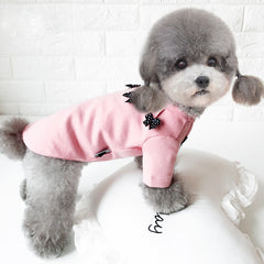 Ribbon T Shirt  For Small Dog Breeds (Pink)