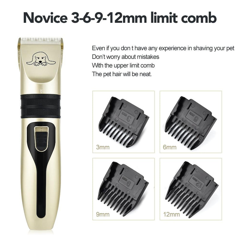Dog Clippers Cordless Grooming Kit Rechargeable for Dogs Cats