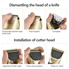 Dog Clippers Cordless Grooming Kit Rechargeable for Dogs Cats