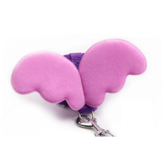 Angel Wings Pet Leash Harness Set For Dog Cat-Purple S