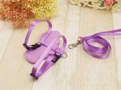 Angel Wings Pet Leash Harness Set For Dog Cat-Purple S