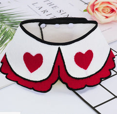 Heart Heart Cape Bandenas for Dogs Cats