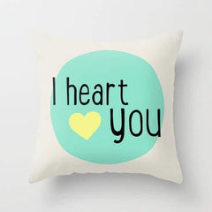 I heart you Pillow / Pillow Cover